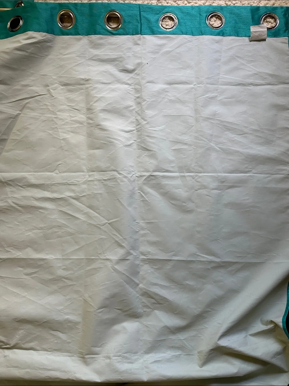 Teal Grommet Top Blackout Drapery Panels - Set of 2